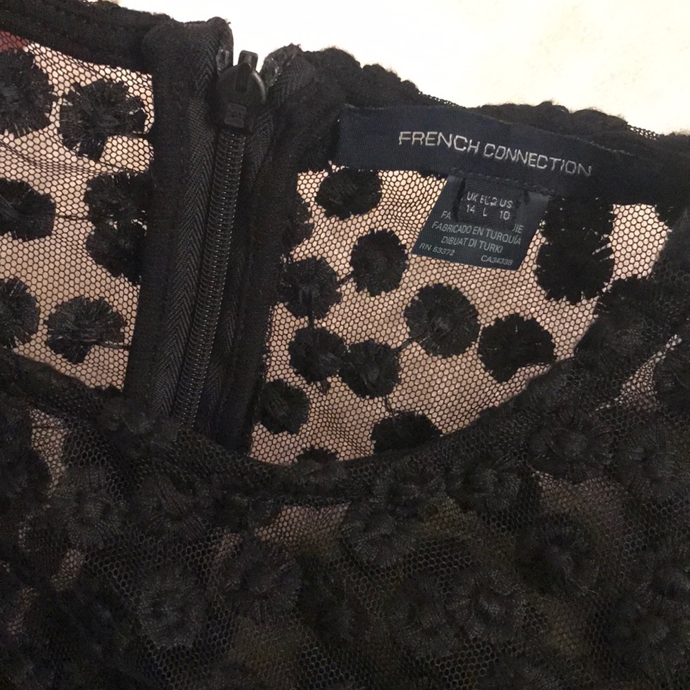 Black Cocktail Dress Size 10 French Connection - Picture 2 of 8